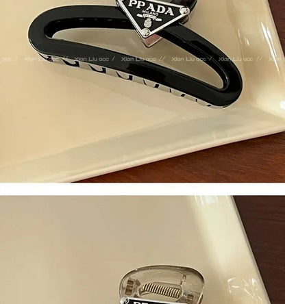1/2pcs jelly colored injection molded clip, suitable for women's new high-end style, large board hair clip, shark clip hair clip