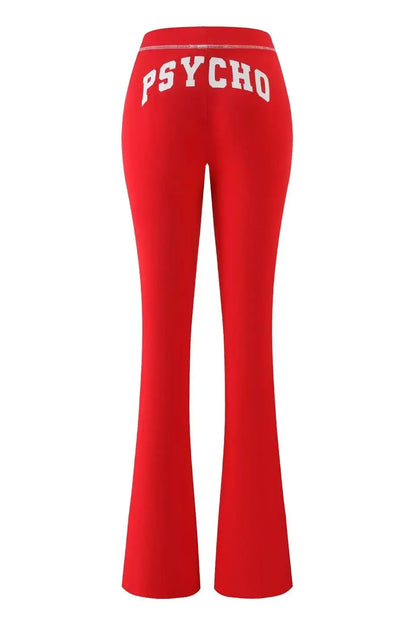 Gia zip-up cap long sleeve high spring top & low waist micro flared pants