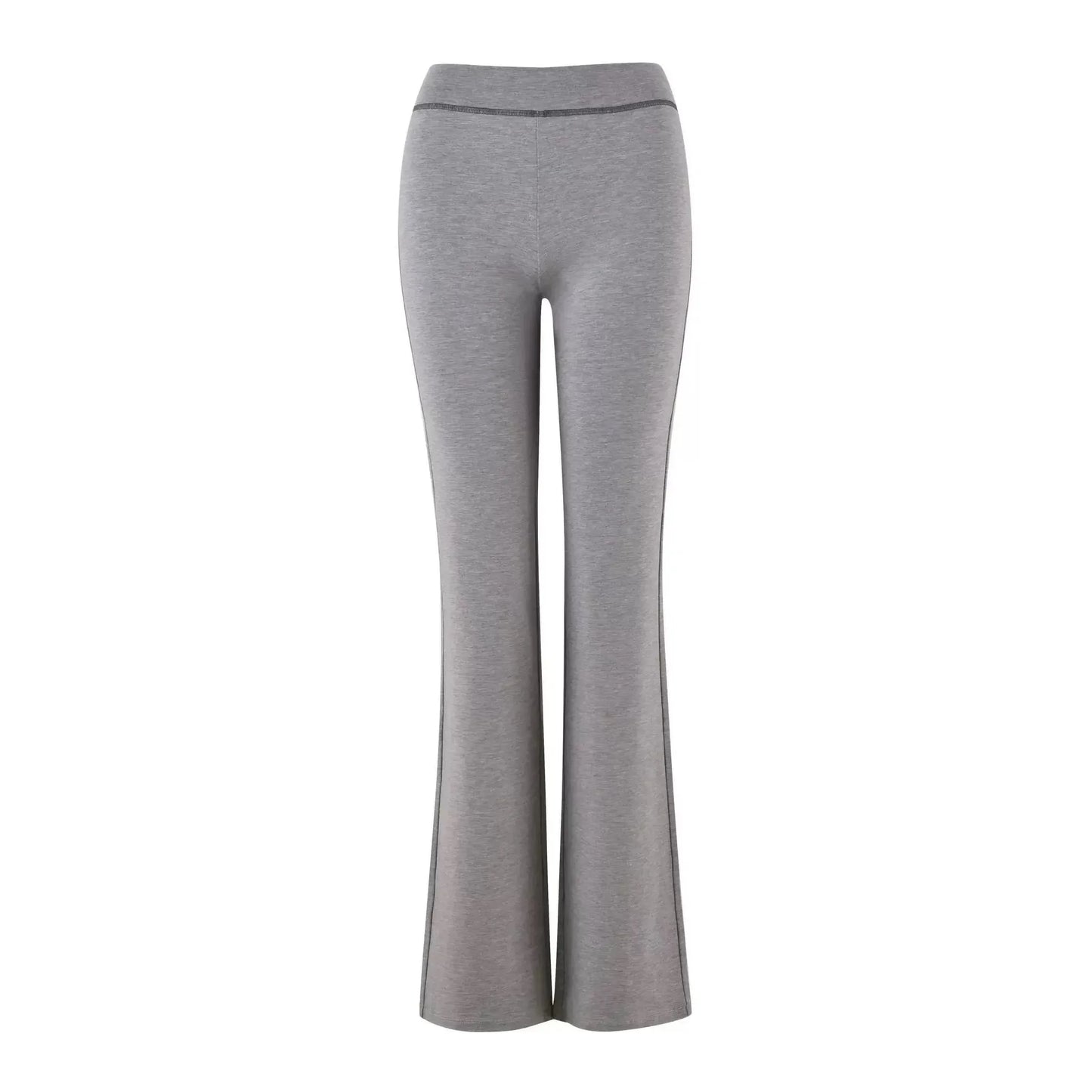 Gia zip-up cap long sleeve high spring top & low waist micro flared pants