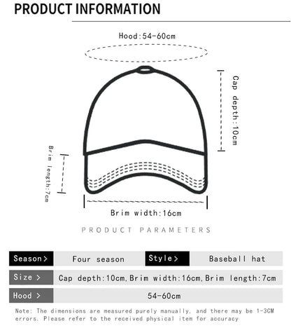 Korean Embroidered Letters Dual-bladed Angel Wings Baseball Hats New Men Women Sunshade Retro Versatile Fashion Peaked Caps ins