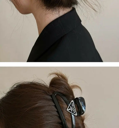 1/2pcs jelly colored injection molded clip, suitable for women's new high-end style, large board hair clip, shark clip hair clip