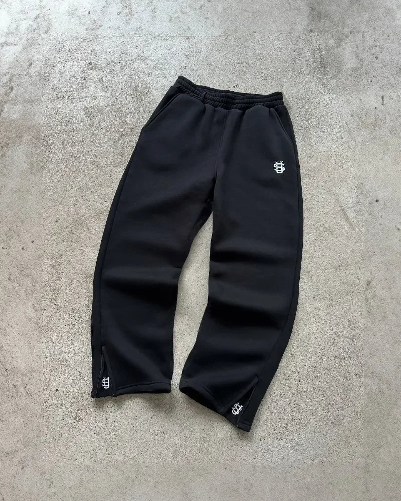 Man Y2k Pants Joggers Men Streetwear Embroidered Pink Long Sweatpants Cargo Clothing Casual Police Trousers American Harajuku