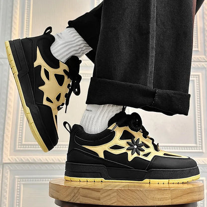 Men Platform Vulcanized Shoes New Fashion Increased Thick Sole Breathable Casual Wear Resistant Casual Sports Shoes for Men