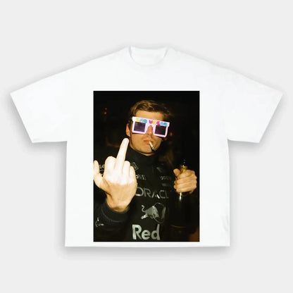 2026 Spring/Summer Verstappen Creative Pattern Men's Shirt Retro O-neck Sport Short Sleeve T-Shirt