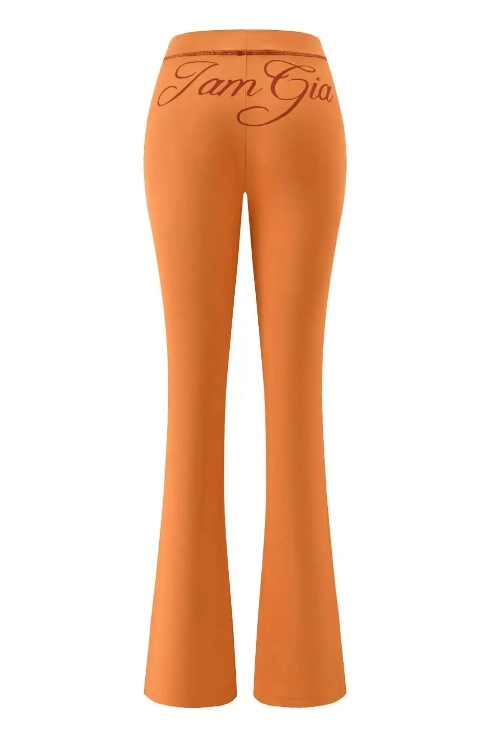 Gia zip-up cap long sleeve high spring top & low waist micro flared pants