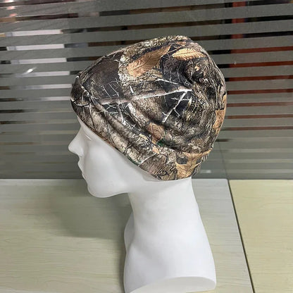 INS Autumn Y2K Hip Hop Personality Harajuku Casual Beanie American Vintage Deciduous Full Print Fashion Street Lazy Pullover Hat