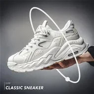 Men Platform Vulcanized Shoes New Fashion Increased Thick Sole Breathable Casual Wear Resistant Casual Sports Shoes for Men